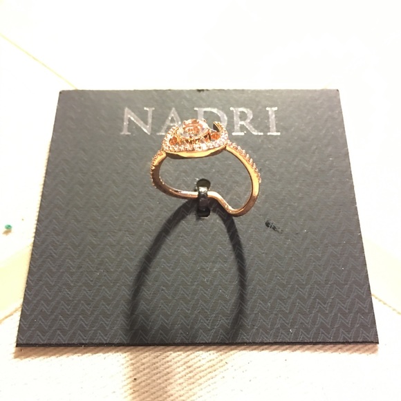 Lot of 2 Rings Nadri Wishes Crystal Nordstrom Gold / Black Stone & Rose Gold - Picture 12 of 15